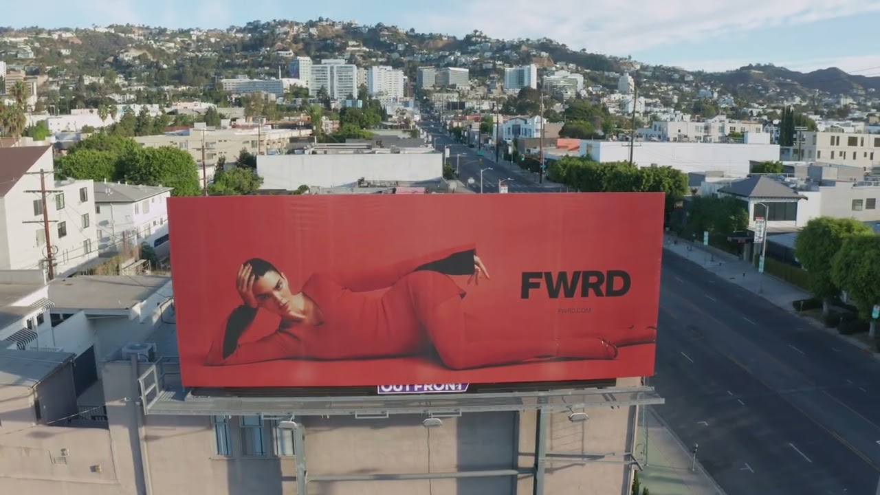 FWRD Billboard in Los Angeles | Editorial Drone Film