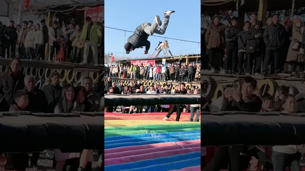 World&rsquo;s Most Dangerous Swinging Bridge Game Fails 😱 #shorts #fun #qzdance