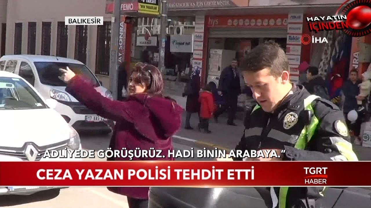 Kadın Sürücü, Kendisine Ceza Yazan Polisi Böyle Tehdit Etti