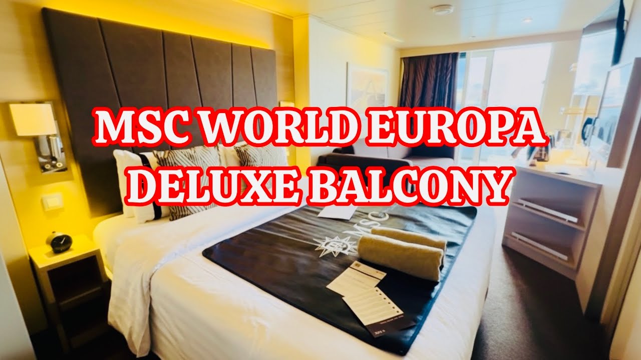 Экскурсия по каюте класса люкс на балконе MSC World Europa