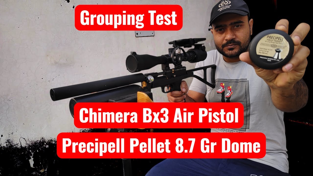 Precihole Chimera Bx3 Grouping/Accuracy Test at 27 Mtrs #shootingsports #pelletrifle #trending 