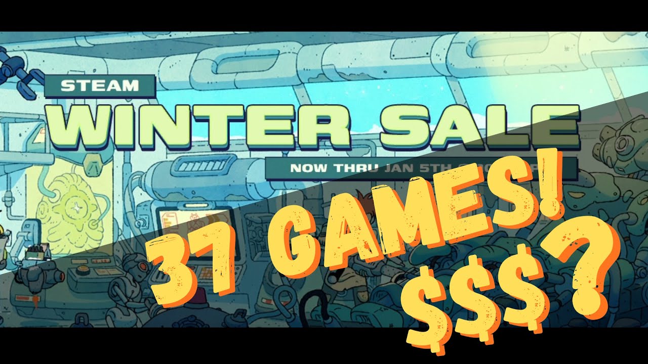 Я купил 37 игр со зимней распродажи Steam для своей новой колоды Steam...