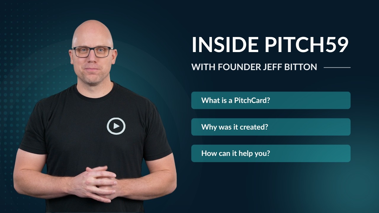 PITCH59 2026 Demo Video: What is a PitchCard? Why was it created? How can it help you?