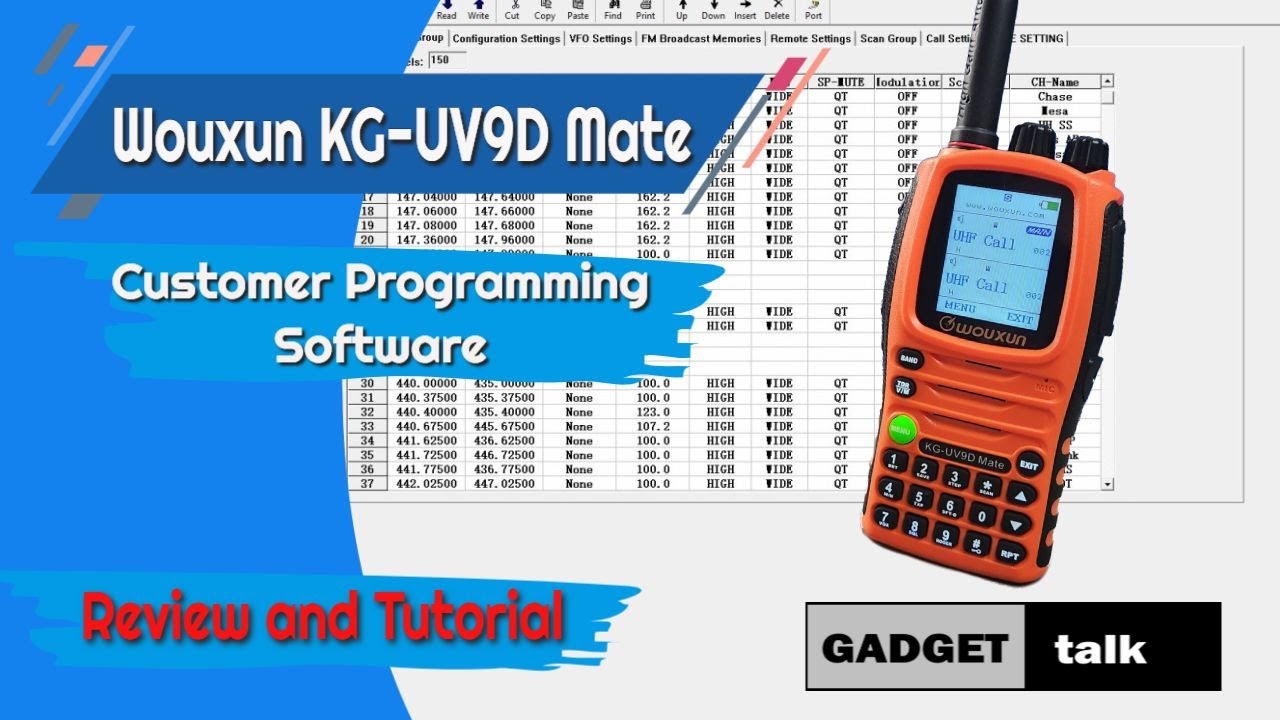 KG UV9D Mate CPS Tutorial