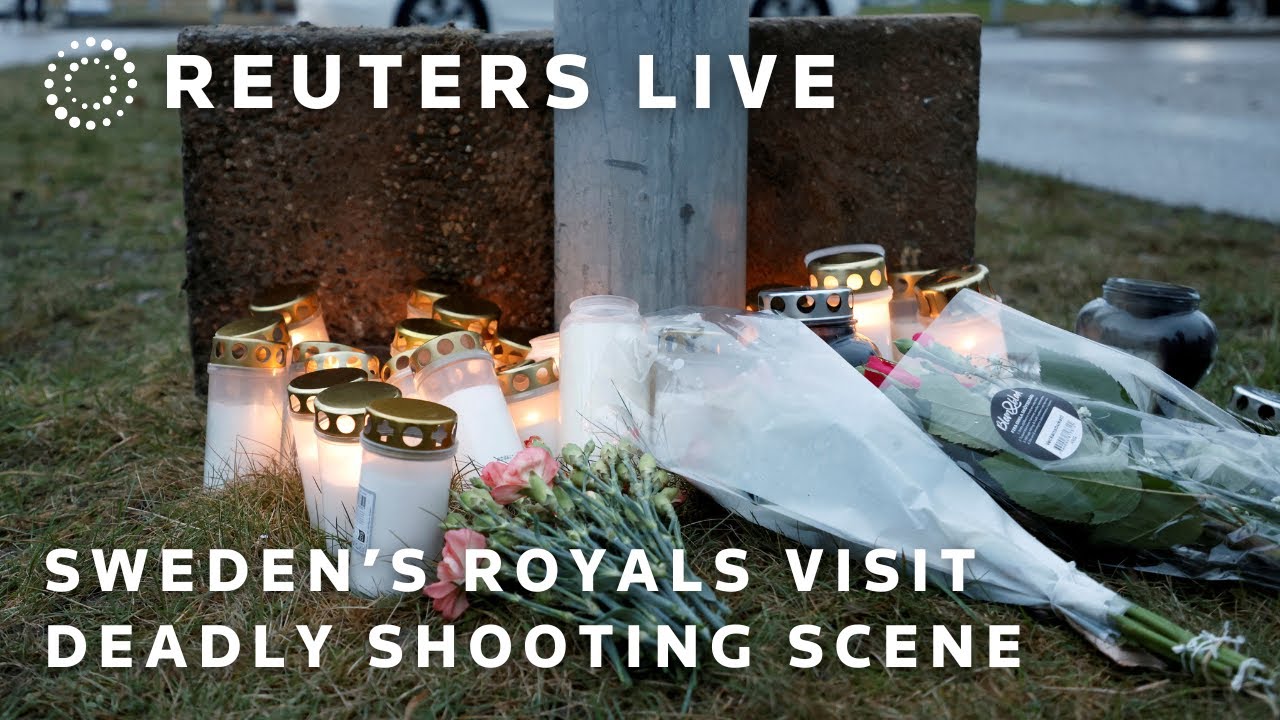 LIVE: Sweden’s King Carl Gustaf and Queen Silvia visit deadly shooting scene