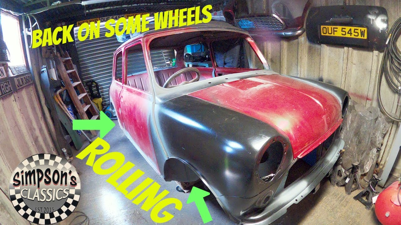 89 CLASSIC MINI RESTORATION - A-PANEL FOLDING & CUTTING THE REAR QUARTER PANEL OFF