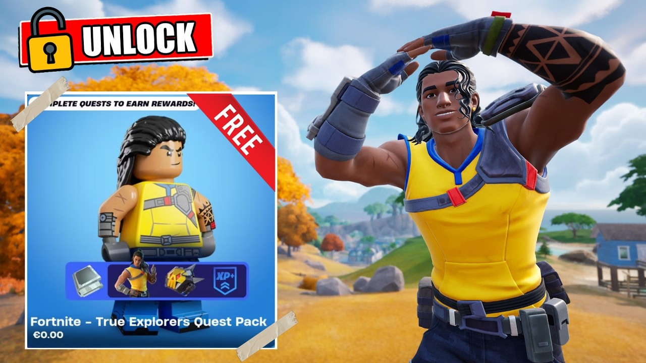 Fortnite Lego | Как открыть и выполнить задания Первопроходца Тай (бесплатный скин) *ОБНОВЛЕНО*