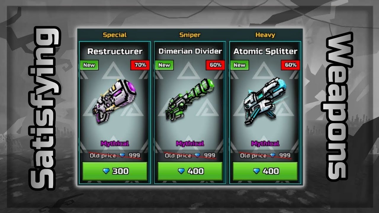 new trader's van (Restructurer, Dimerian Divider, Atomic Splitter) - Pixel Gun 3D