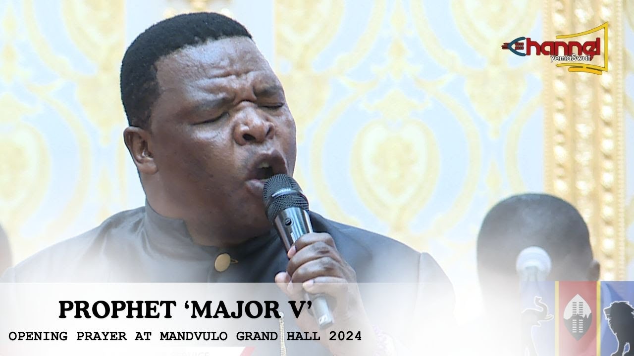 Prophet 'Major V' Dlamini opening prayer at the year opening service 2024