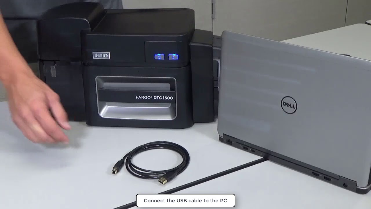FARGO DTC1500 how to setup your card printer