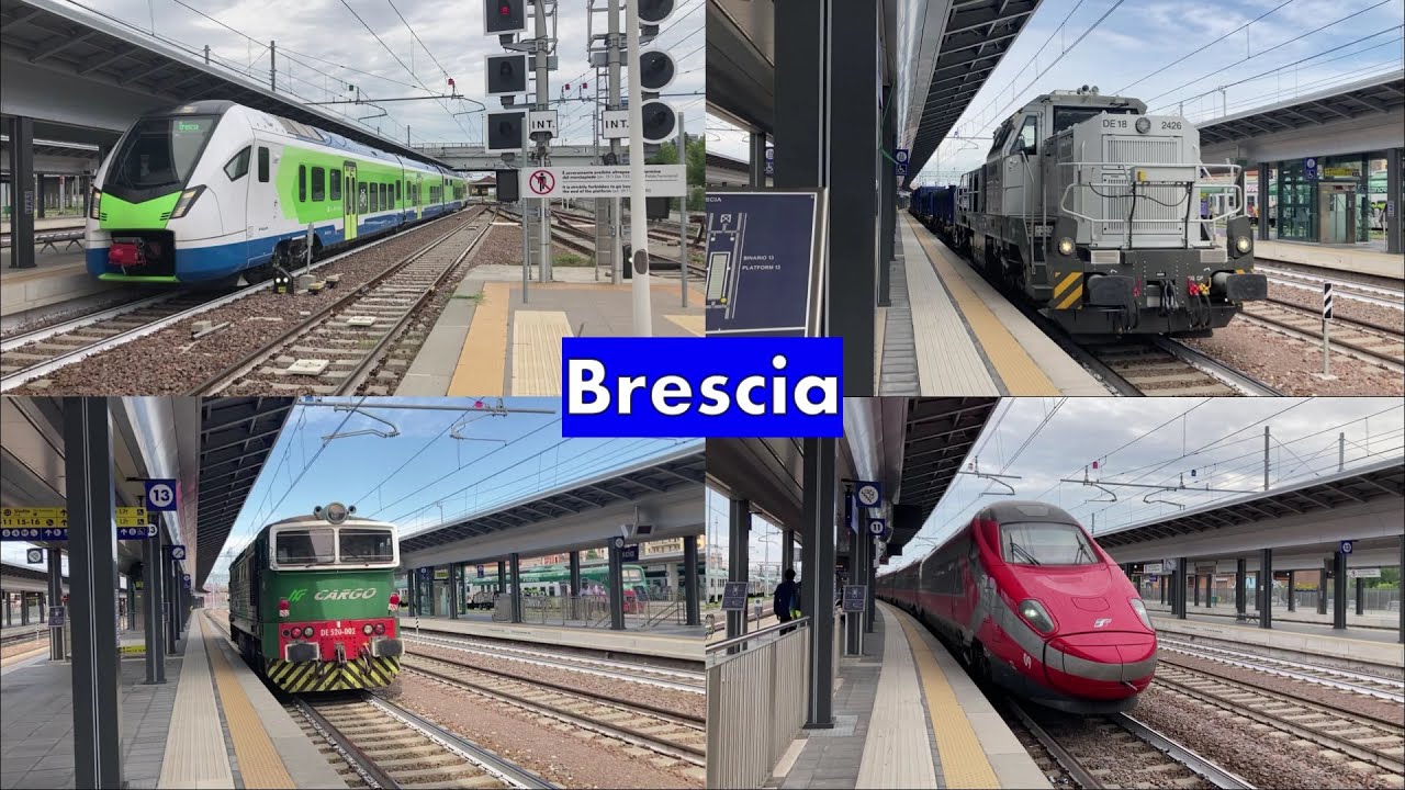 Treni di tutti i tipi sulla linea MILANO - VENEZIA: stazione di BRESCIA! [parte 1/2]