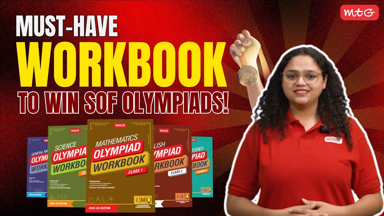 MTG Olympiad Workbook | NSO, IMO, IEO | Best Practice Book for SOF Olympiad 2025&ndash;26