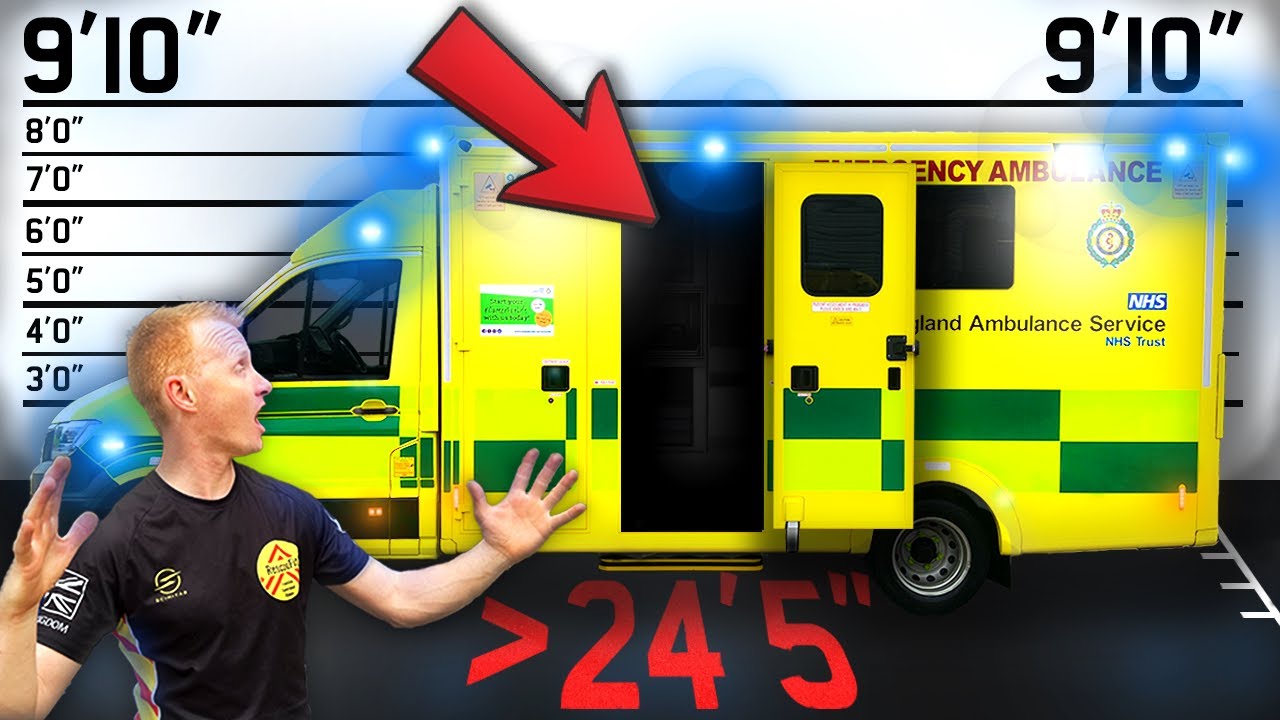 What's Inside The * BIGGEST * Ambulance I Could Find? (HUGE)