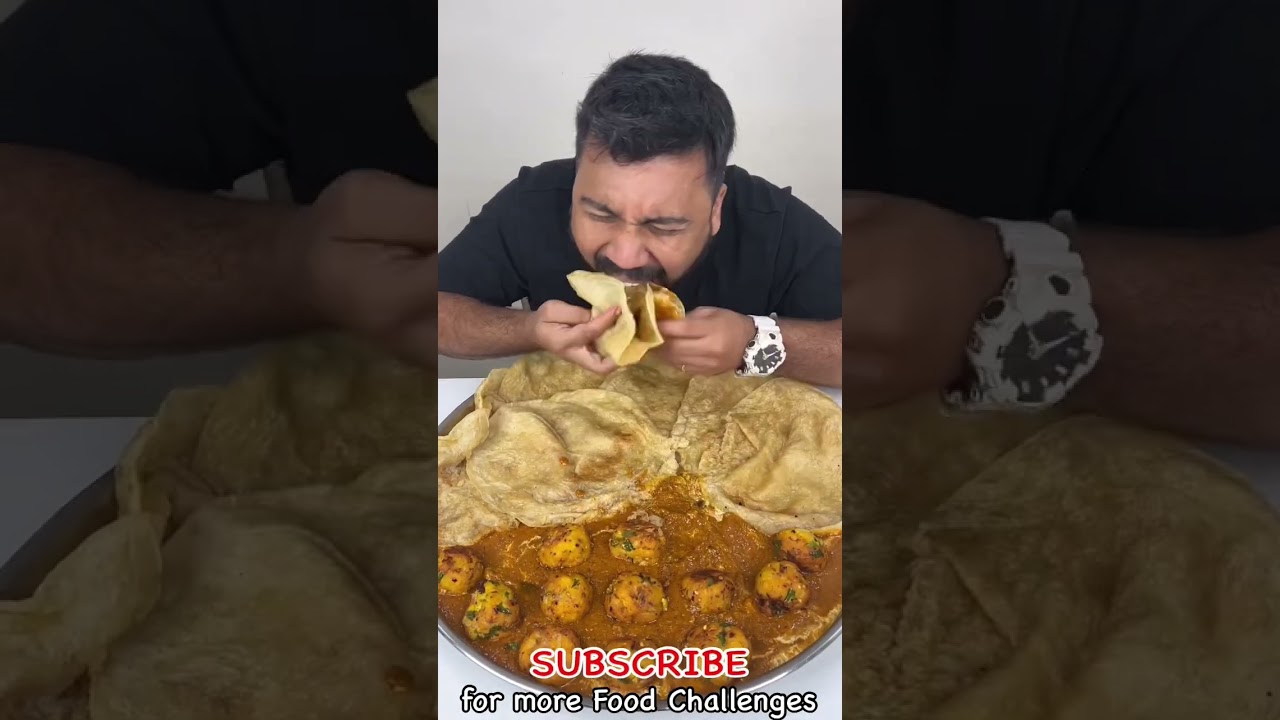 PANEER BALL FRY & BHATURE EATING CHALLENGE😍🔥 #shorts #foodie #foodlover