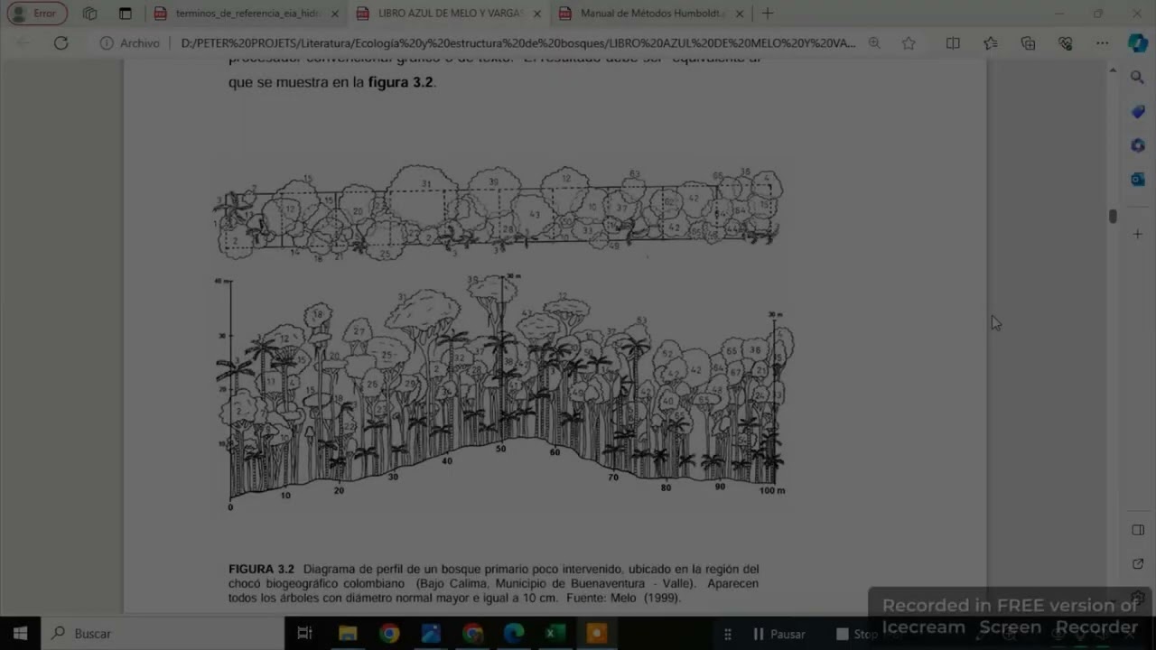 Perfiles de vegetación -- Parte 1