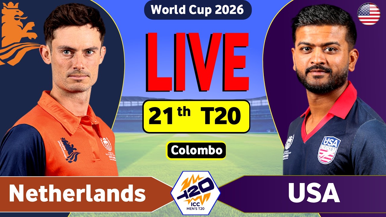 🔴NED vs USA T20 World Cup Live Match Today | Nedarland vs America Live Cricket Score , USA BAT