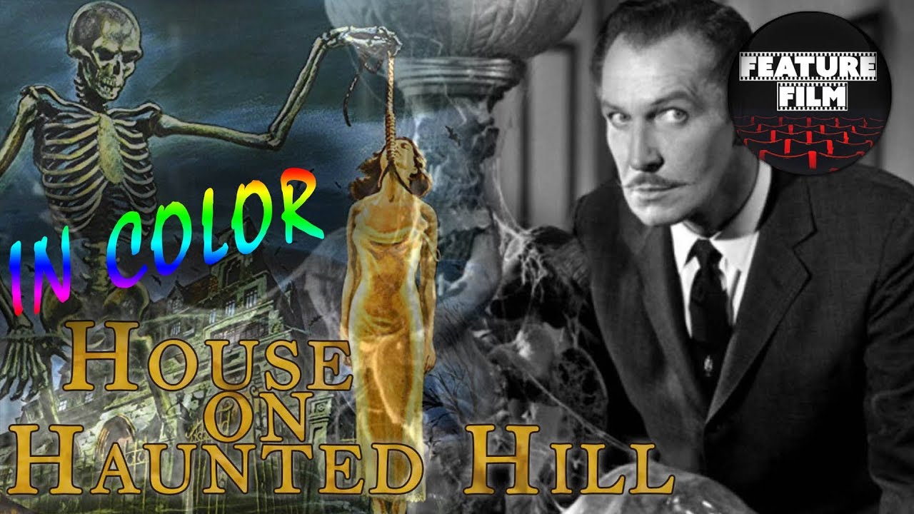 HAUNTED HOUSE | HORROR MOVIE: HOUSE ON HAUNTED HILL full movie IN COLOR | WHO KILLED | classic movie