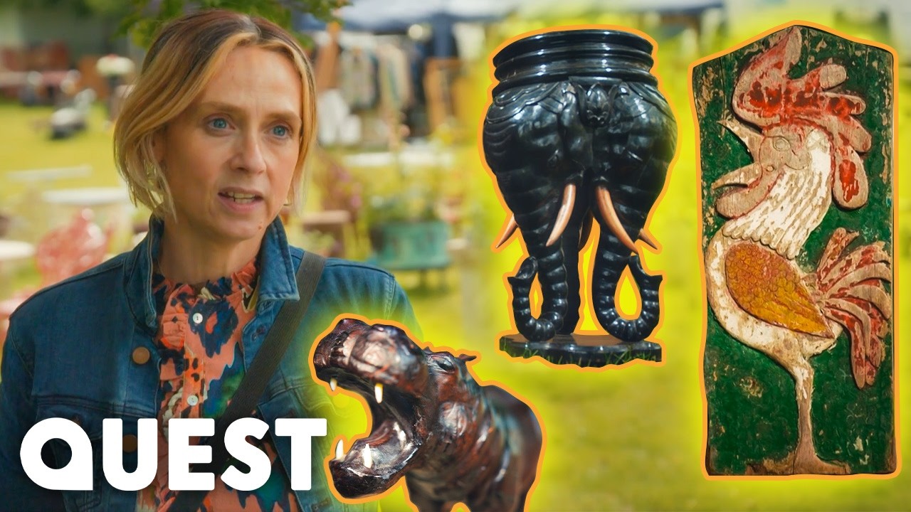 Viki & Drew Hunt For Rare Treasures At The First Ever Paxton House Antiques Fair | Salvage Hunters