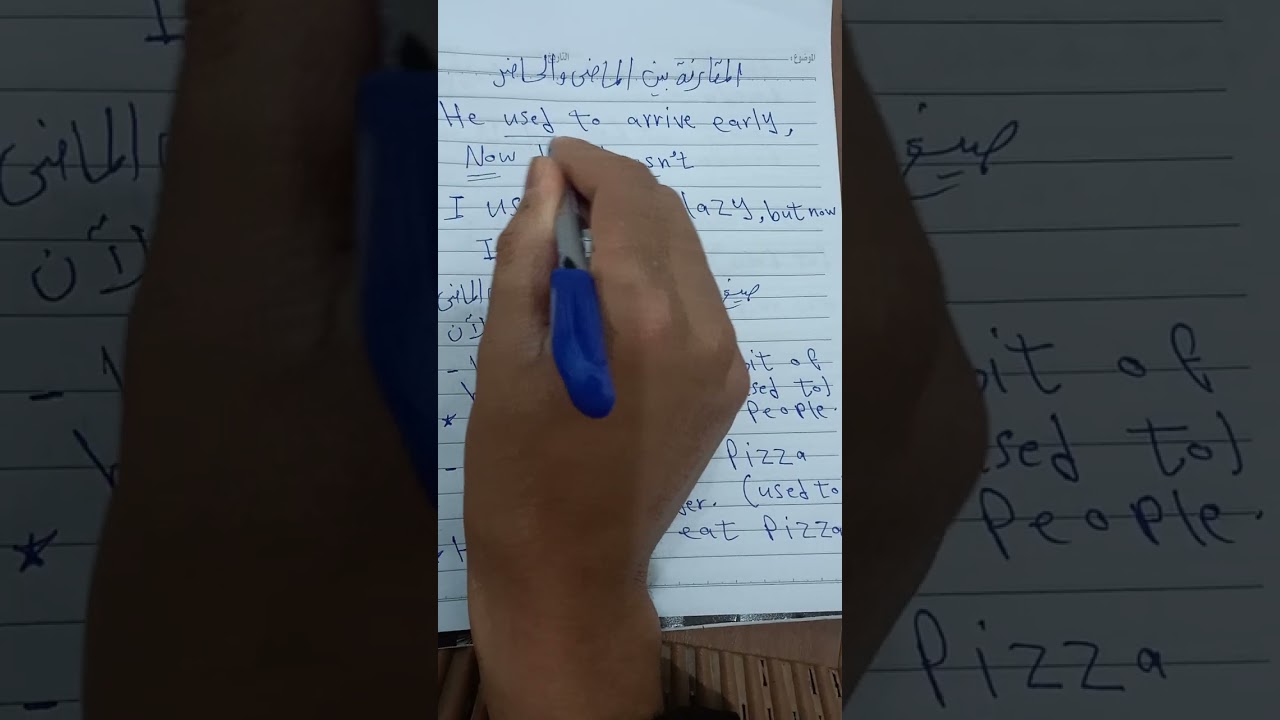 الوحدة الاولى تالتة اعدادى Used to 