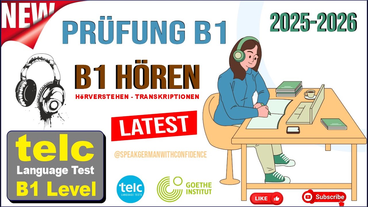 TELC B1 Hören 2025 | ( Telc & DTZ & ÖSD ) Prüfung Hörverstehen: Neu Modell 7