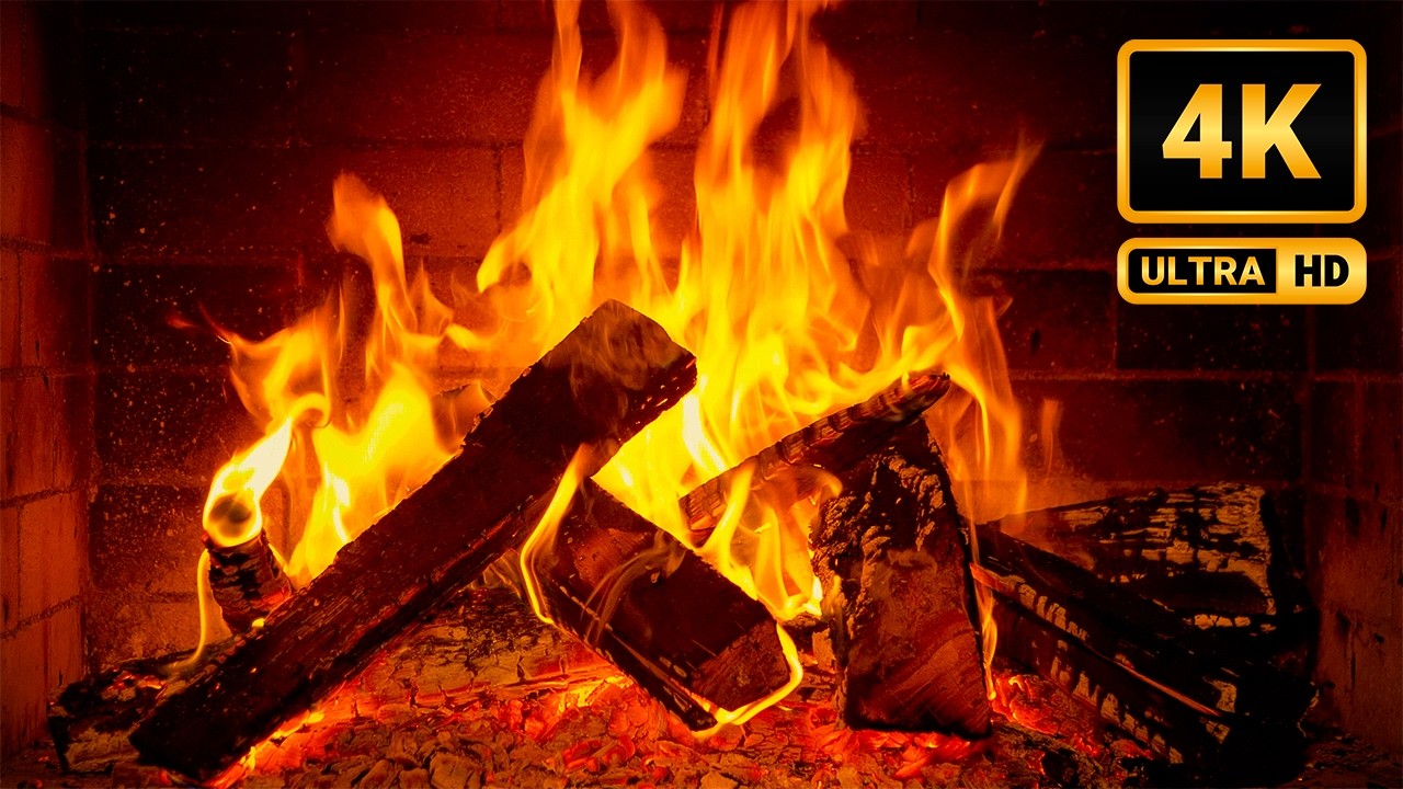 The World’s Coziest Fireplace & Jazz Piano Music | Gentle Fire Crackles for Calm Night Ambience