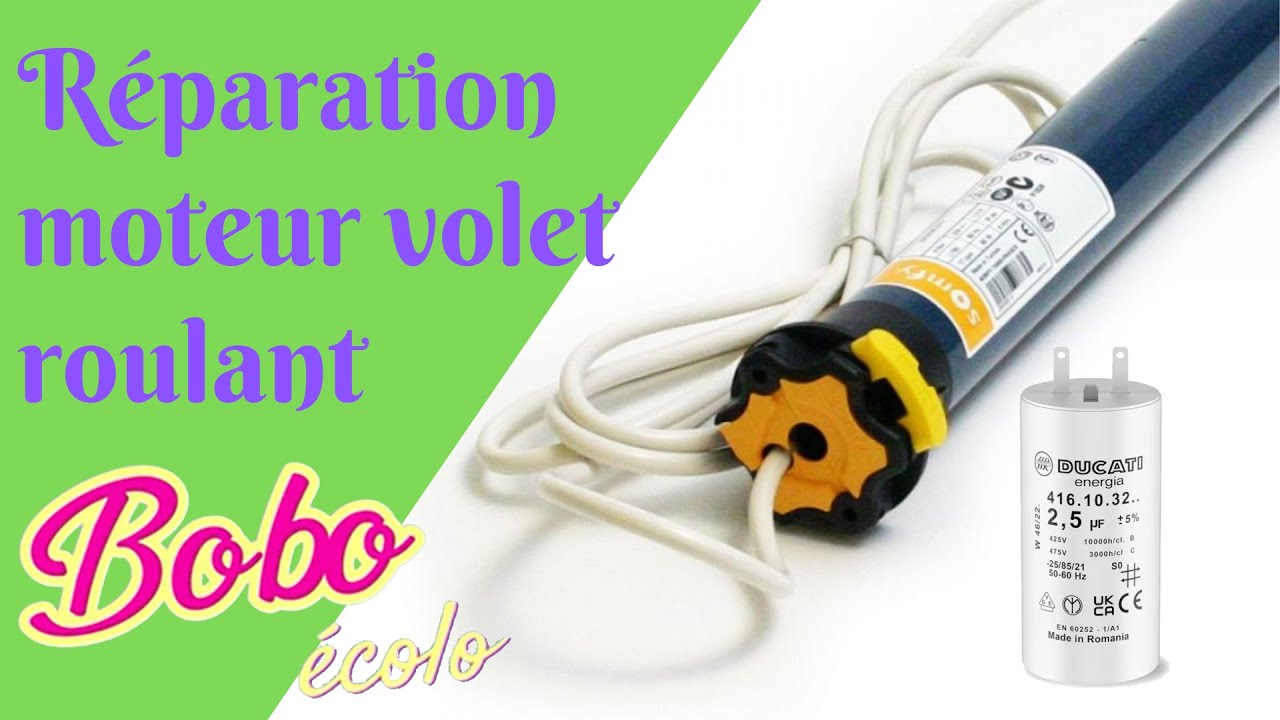 Réparation moteur volet roulant