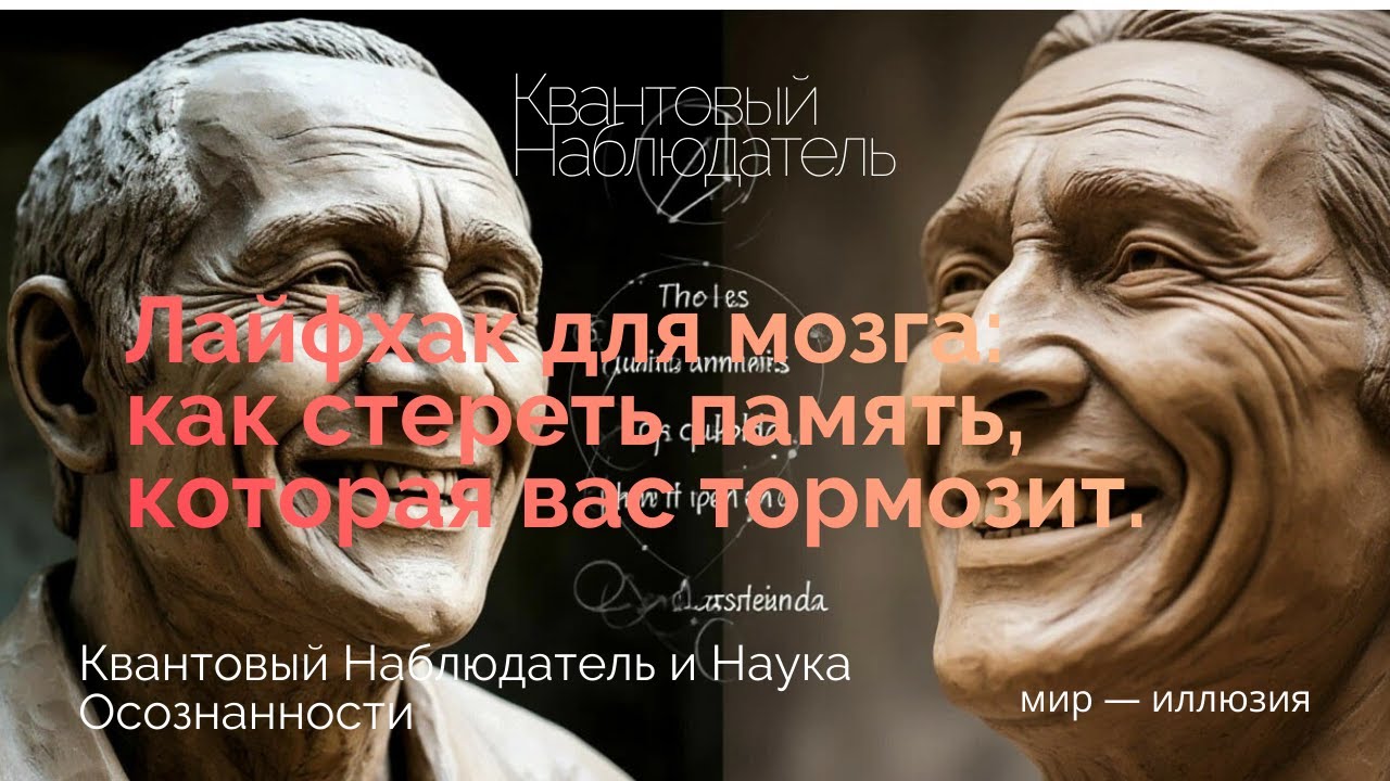 Лайфхак для мозга: как стереть память, которая вас тормозит.