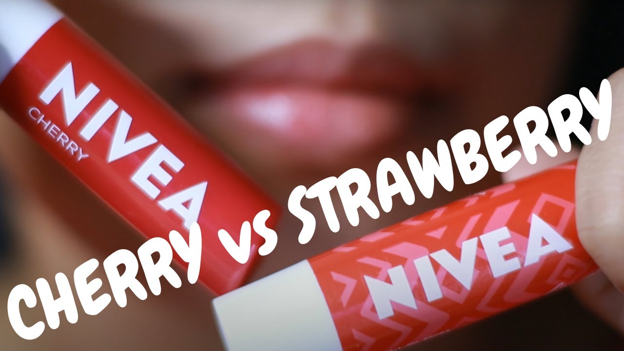 NIVEA LIP CARE LIP BALM - CHERRY VS STRAWBERRY