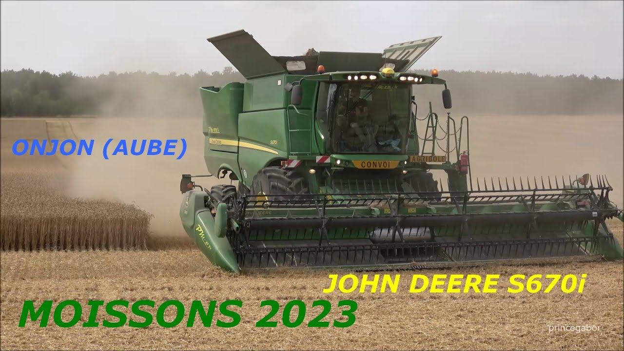 MOISSONS 2023 / JOHN DEERE / S670i / blés /ONJON /  AUBE
