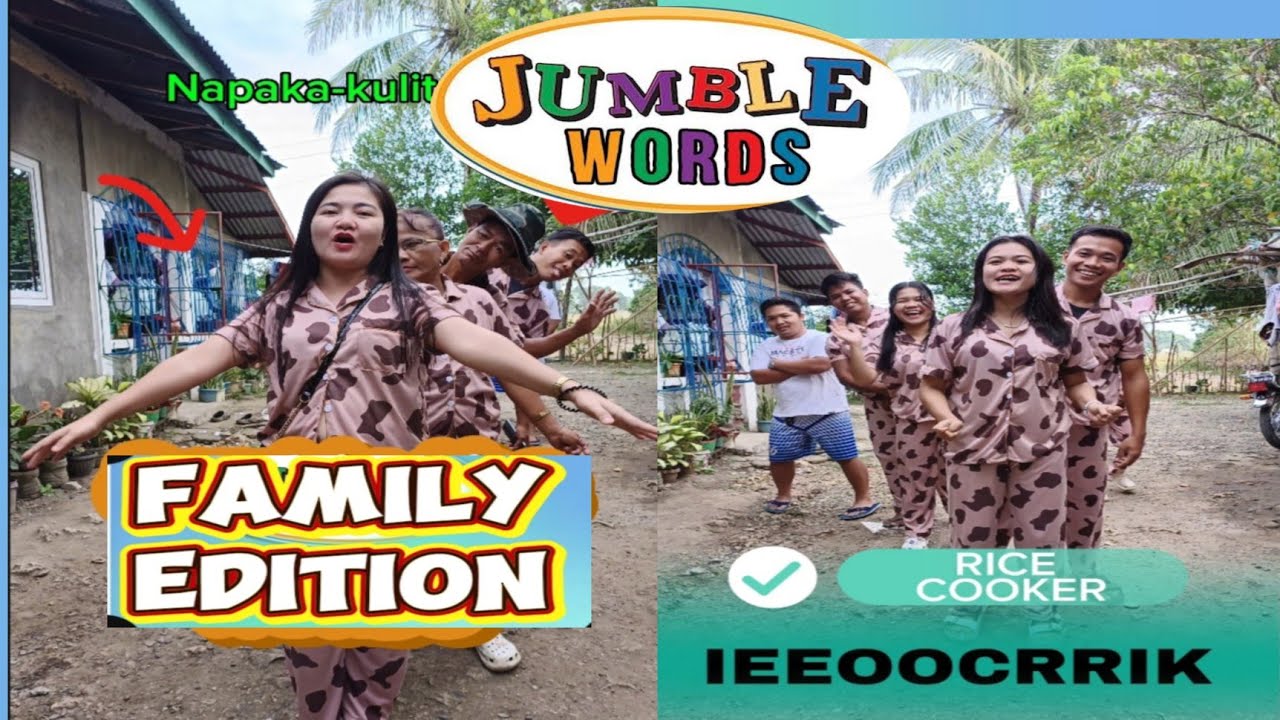 JUMBLED WORDS CHALLENGE | FAMILY EDITION | HERLYN BATIN