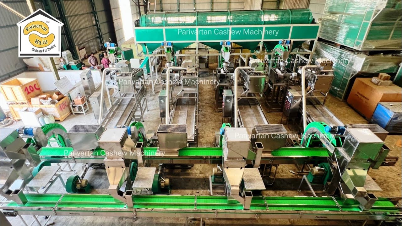 Full Automatic Cashew nut Processing plant setup / Cashew Nut Processing Machines
