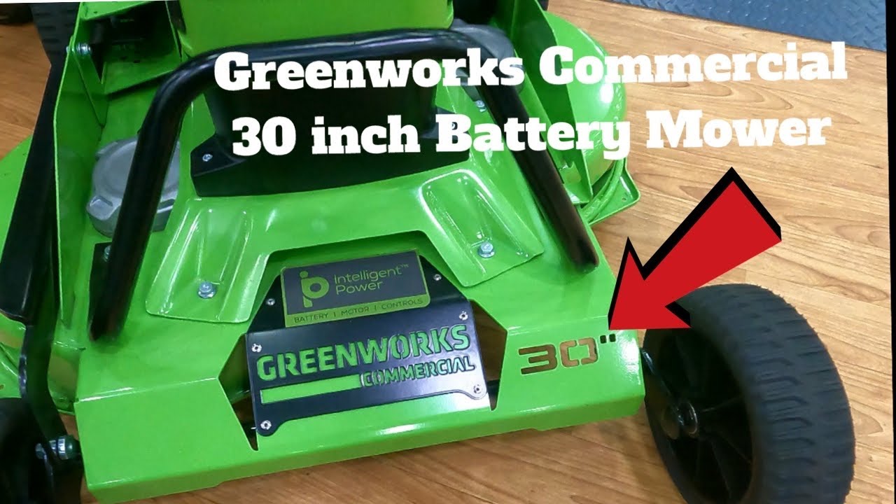 New 30 inch battery Mower 2023// Greenworks Commercial 30 inch Battery mower Preview
