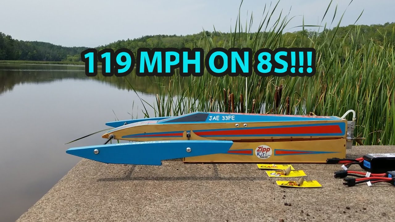 Testing Lipos on Zippkits JAE 33FE and Hitting 119 MPH!