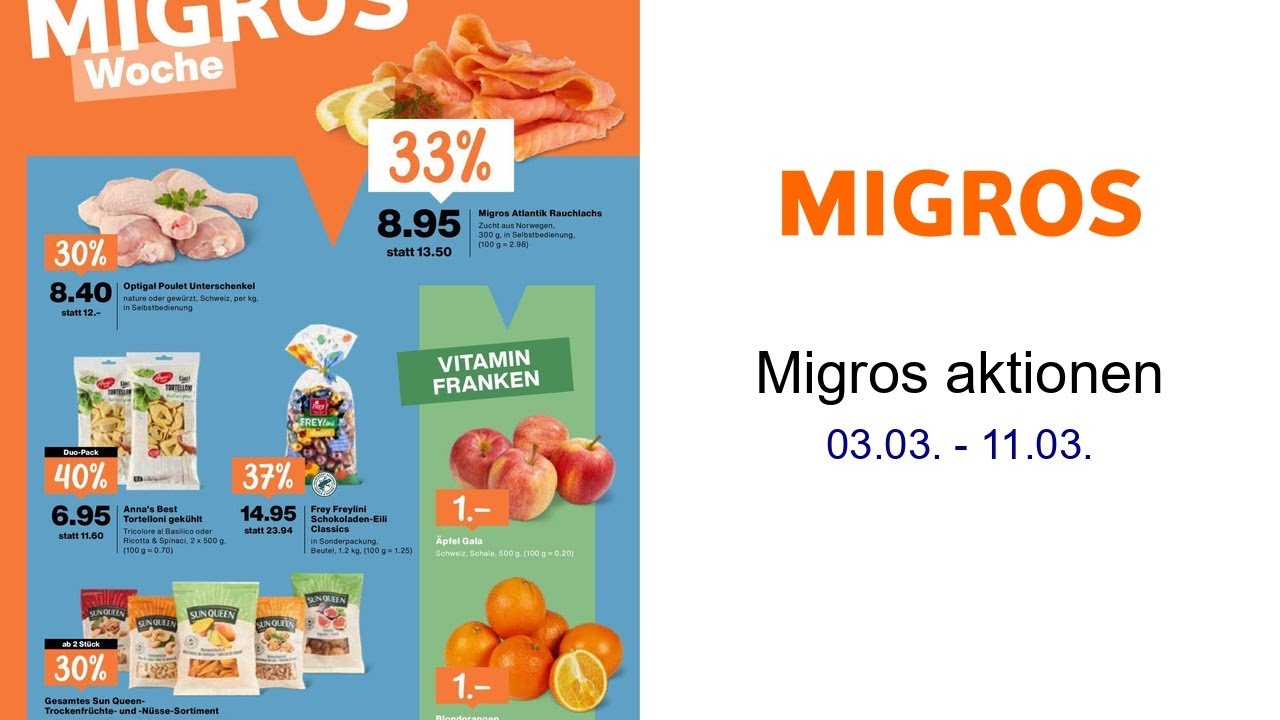 Migros aktionen 03.03. - 11.03.