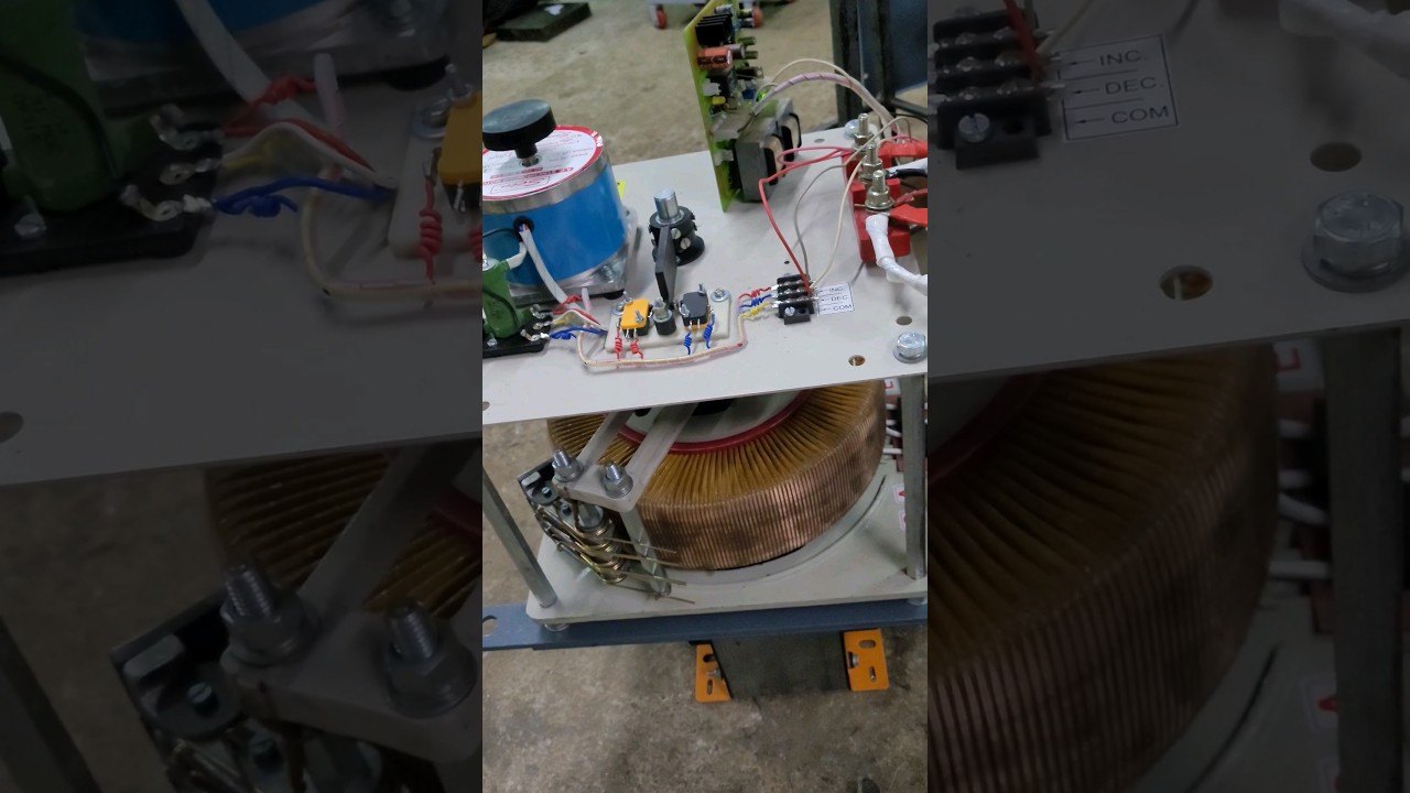 100 kva Servo voltage stabilizer dimmer testing