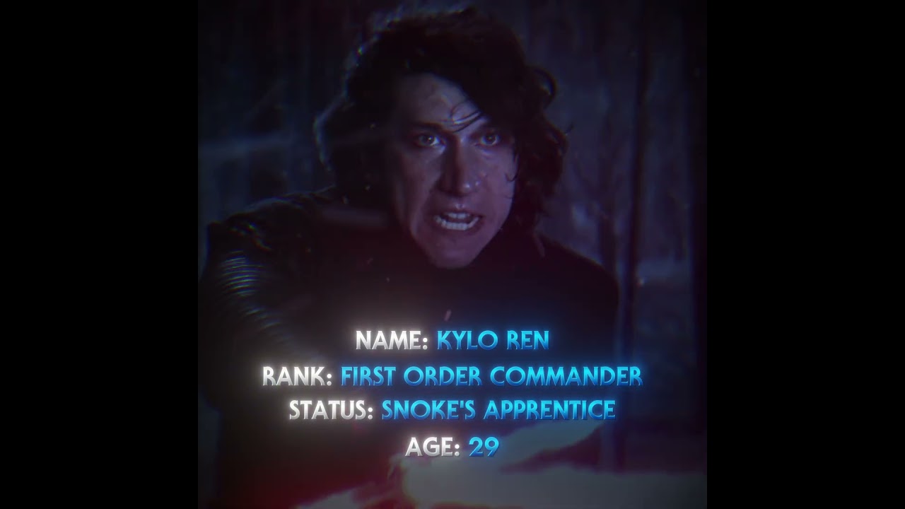 Evolution of Ben Solo/ Kylo Ren #edit #starwars