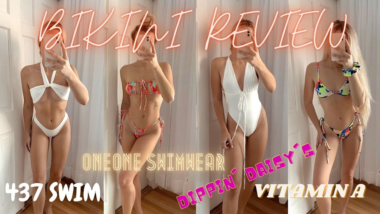 Testing EXPENSIVE Instagram famous swimwear brands:vitamin A; 437; one one swimwear: dippin' daisy's