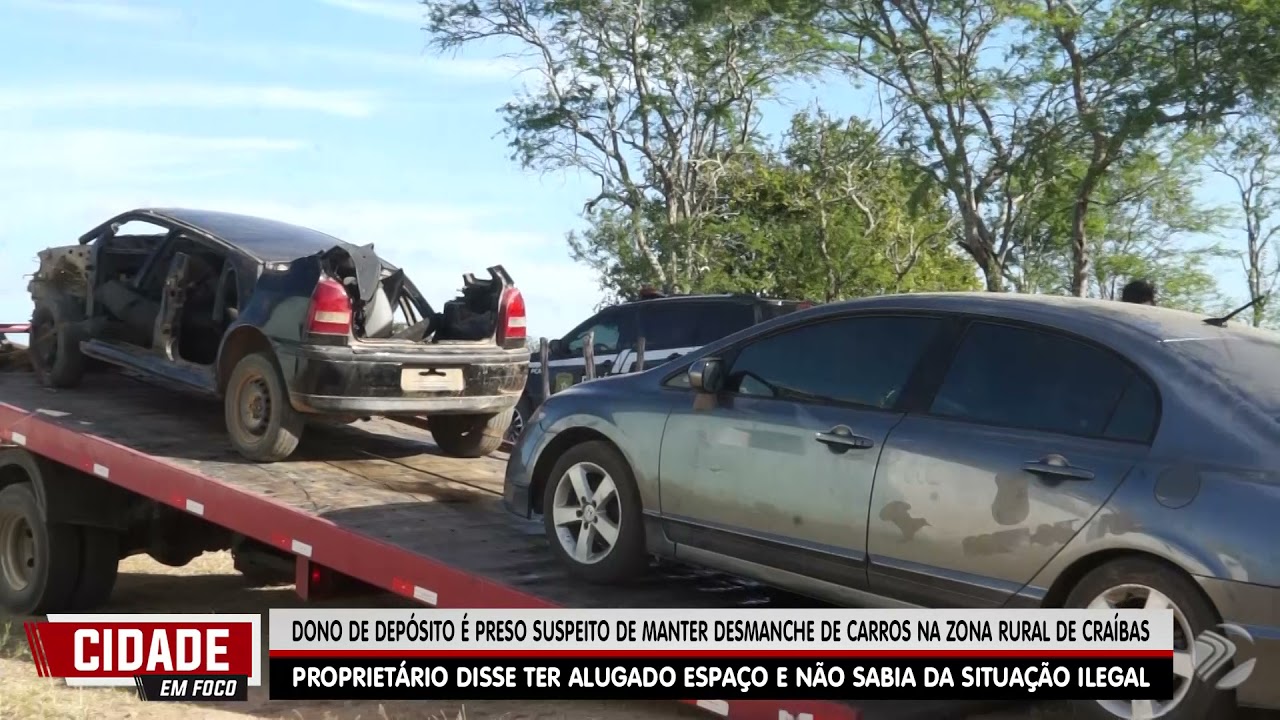 DONO DE DEPÓSITO É PRESO SUSPEITO DE MANTER DESMANCHE DE CARROS NA ZONA RURAL DE CRAÍBAS