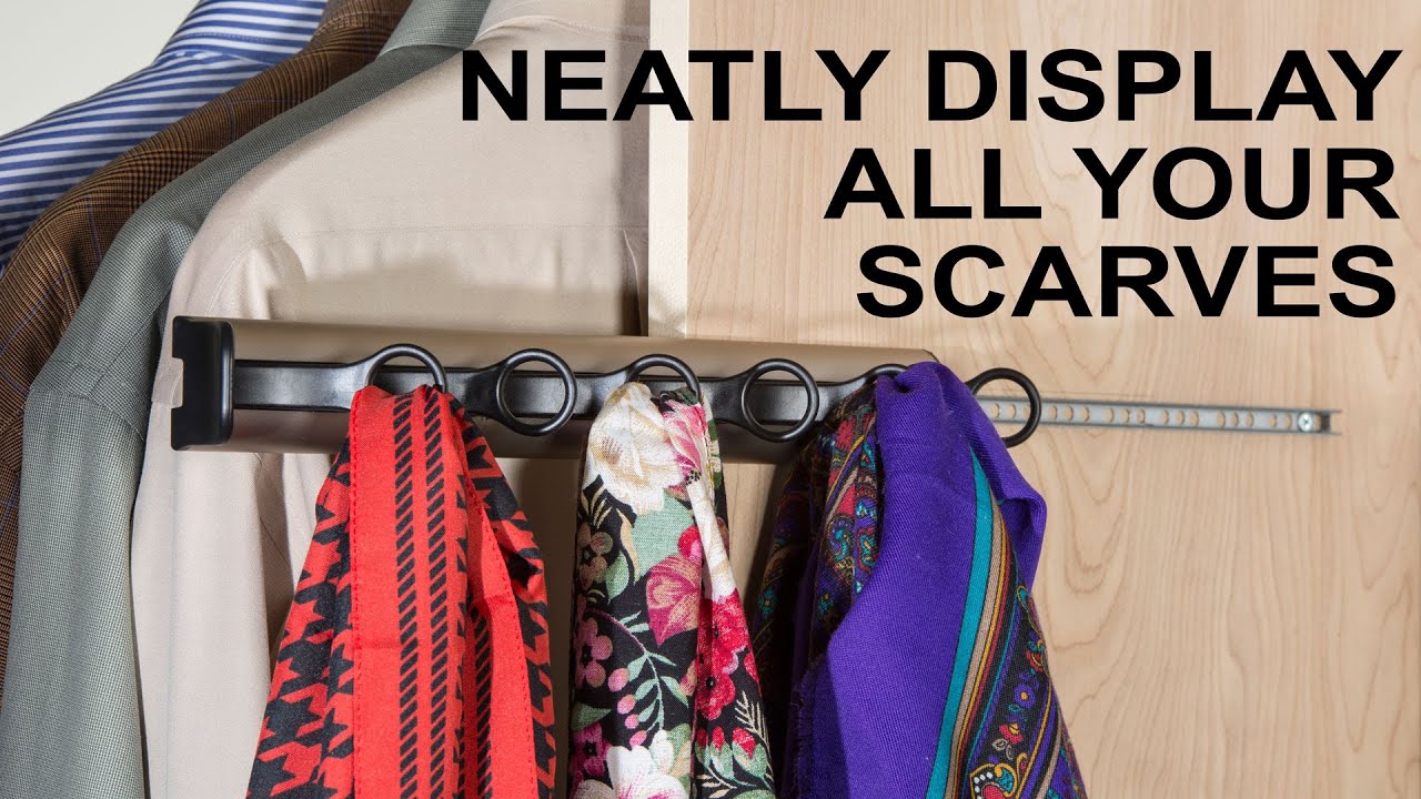 Neatly Display Clothing Accessories | Hafele Synergy Scarf Rack