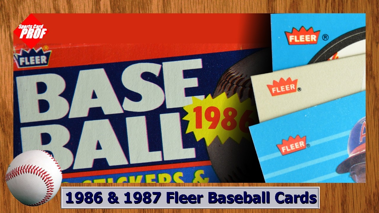 Бейсбольные наборы Fleer 1986 и 1987 годов и дополнительные материалы.
