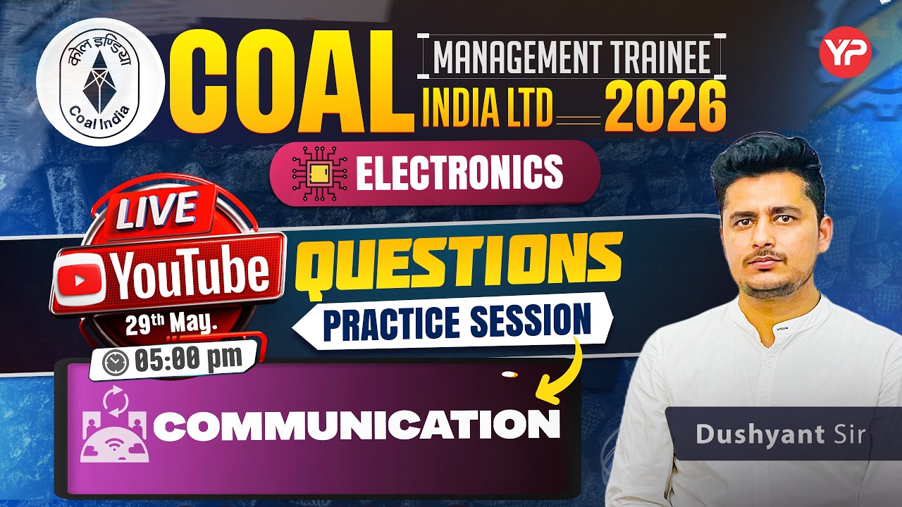 📡 CIL MT 2026 CBT LIVE | Communication Questions Practice 🔥 | Electronics Engineering