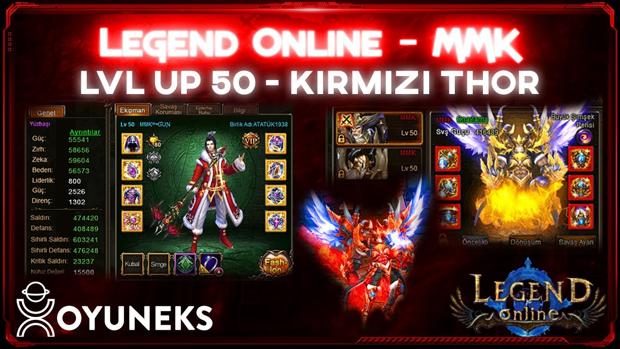 Legend Online MMƘ ƓƲƝ - LVL UP 50 | KIRMIZI THOR