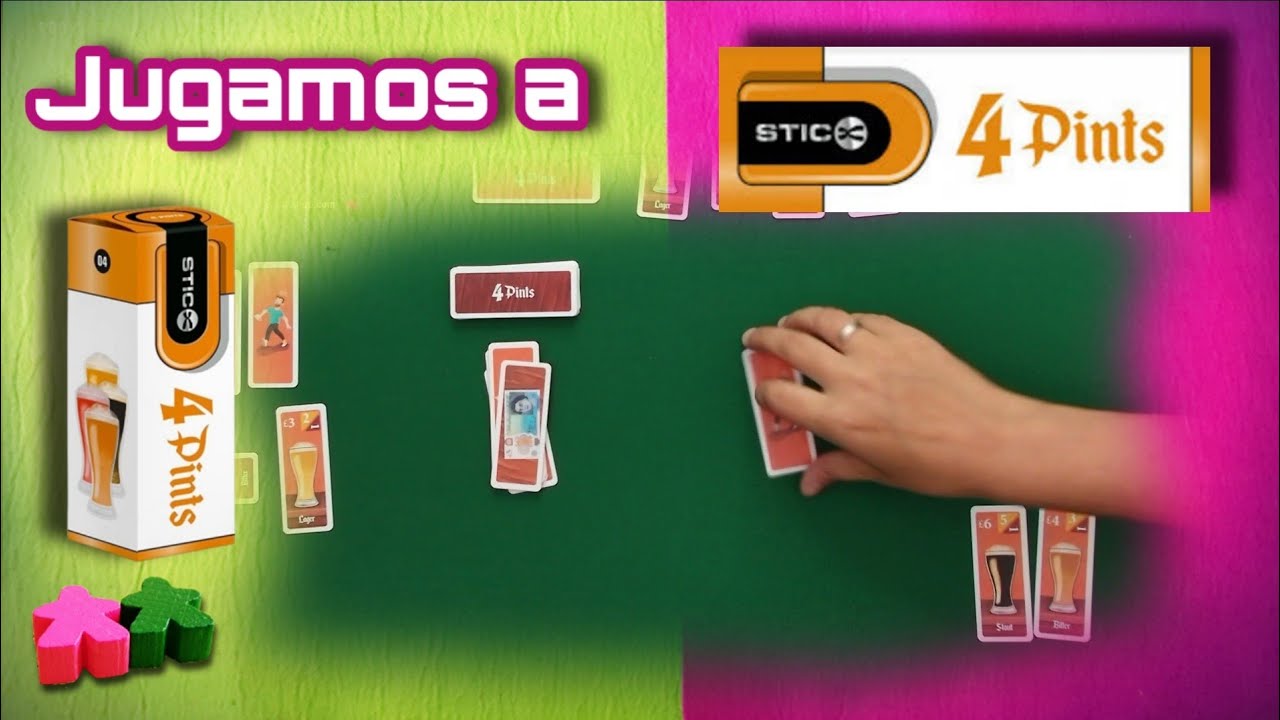 4 Pints. Partita explicando cómo se juega al cervecero juego de Gen X Games