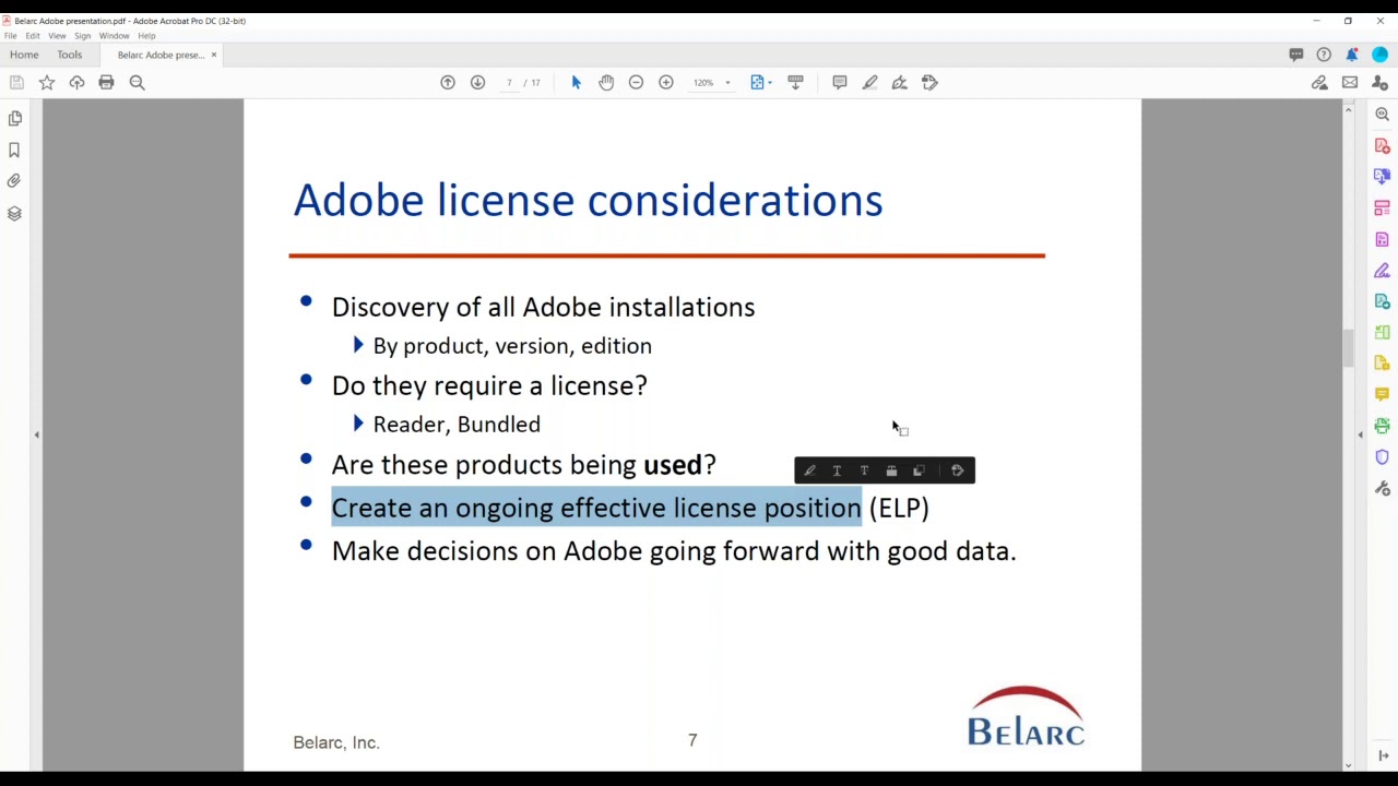 Optimizing your Adobe licensing