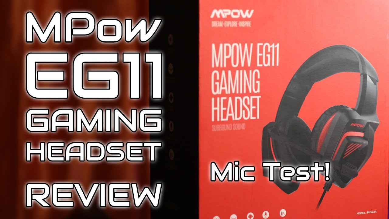 MPow EG11 Gaming Headset Review and Mic Test!