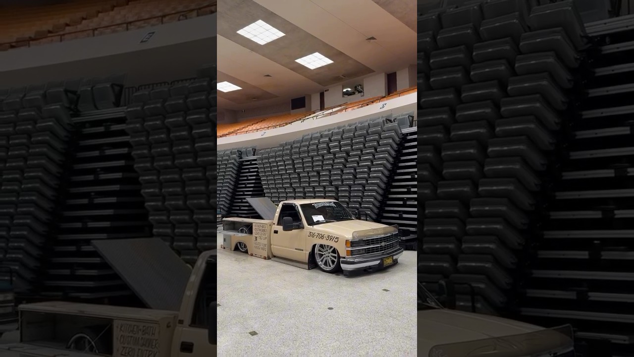 Zatrzaśnięty i zapakowany OBS Chevy Work Truck #slammedtrucks #baggedtrucks #obschevy #obs #obstruck