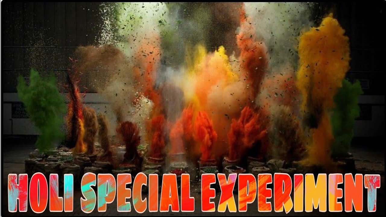 Holi Special Video||Best Holi Experiment ||Underground Colour vs Vip Boom 2021- Colour Explosion