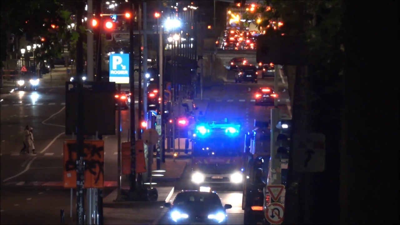 Fire department Brussel respond to emergency