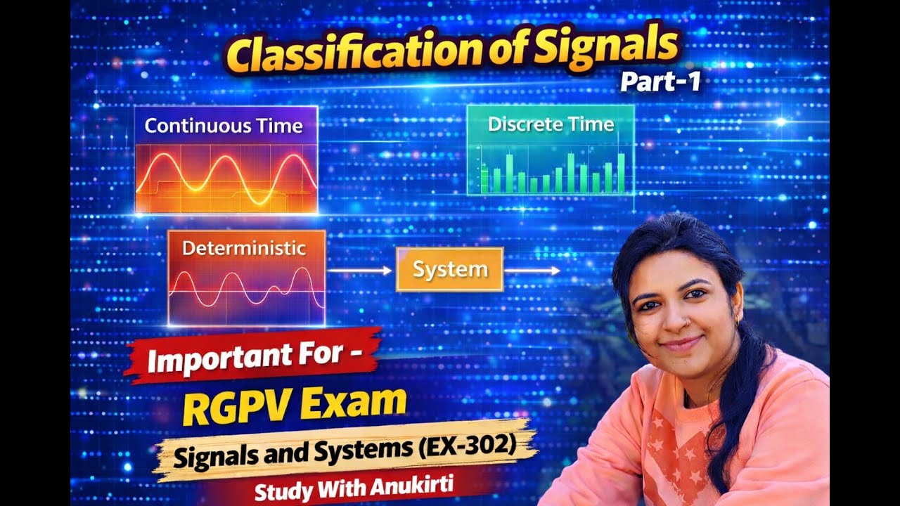Classification of Signals | EX 302 | (PART-1) |Signal & System| RGPV #electrical #rgpvbhopal #exam
