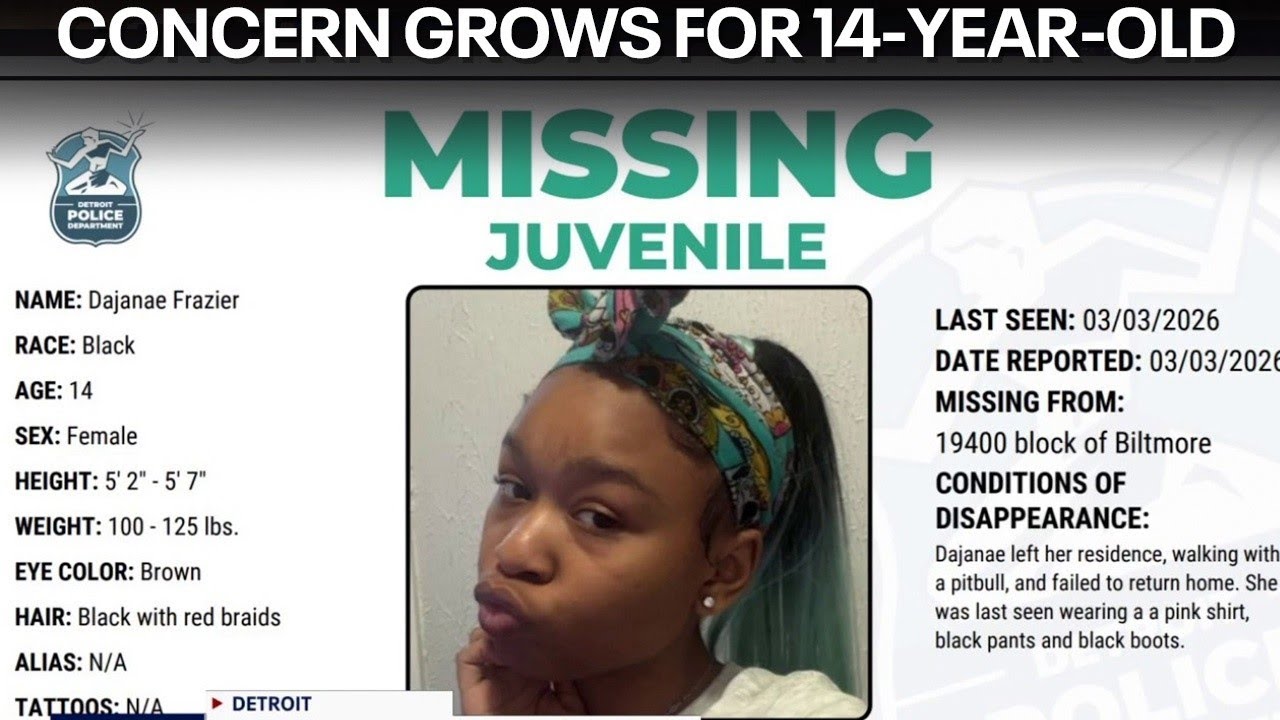 14-year-old from Detroit's west side went out to walk her dog, never came home